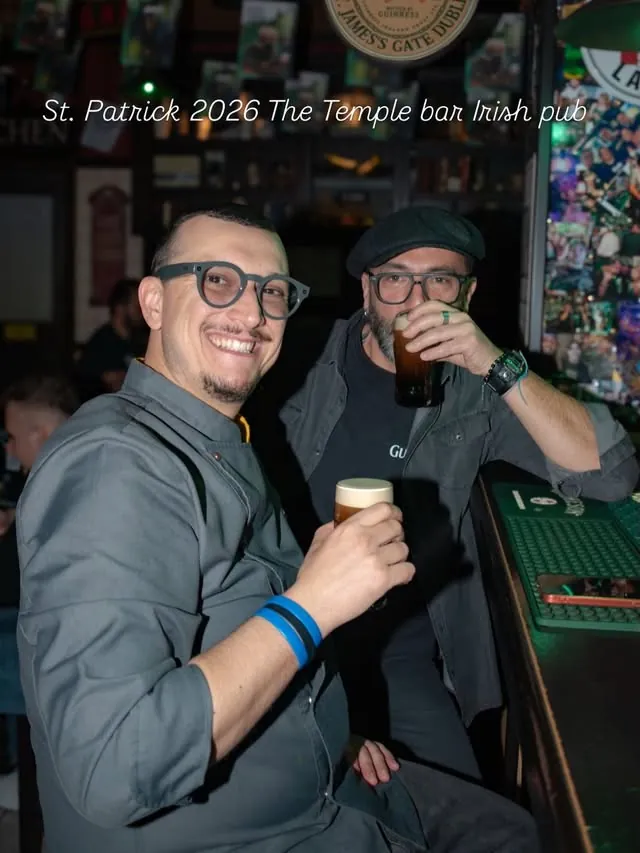 Guests enjoying a pint at Temple